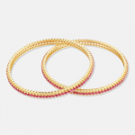 Set Of 2 Gold-Plated Bangles