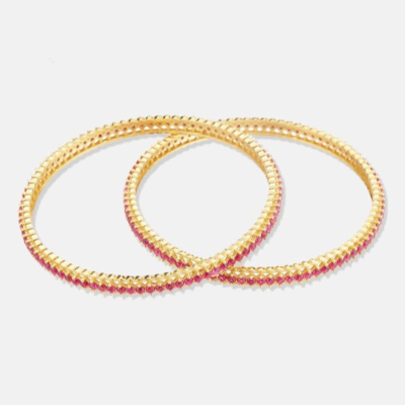Set Of 2 Gold-Plated Bangles