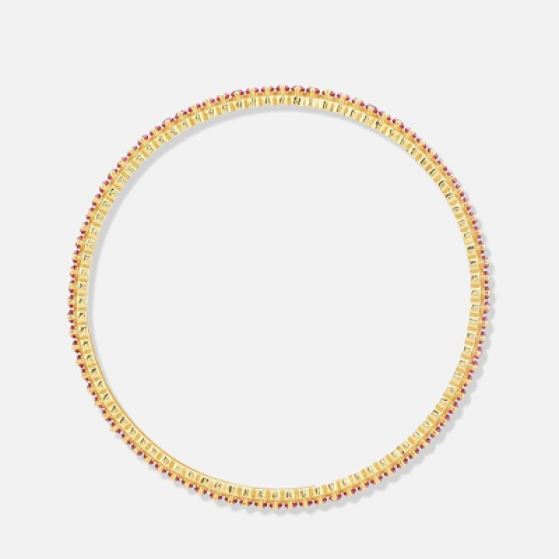 Set Of 2 Gold-Plated Bangles